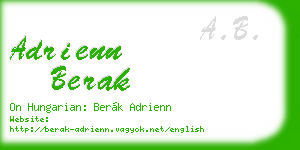 adrienn berak business card